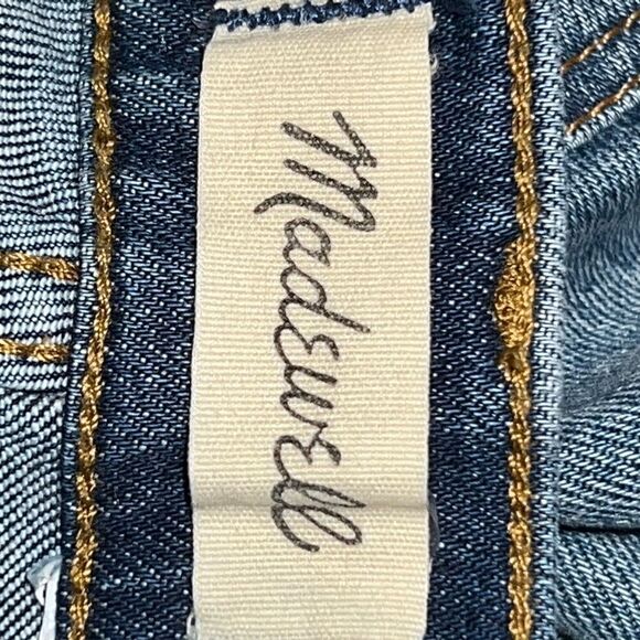 Madewell High Rise Distressed Raw Hem Denim Jean Shorts Sz 27 - Picture 8 of 8